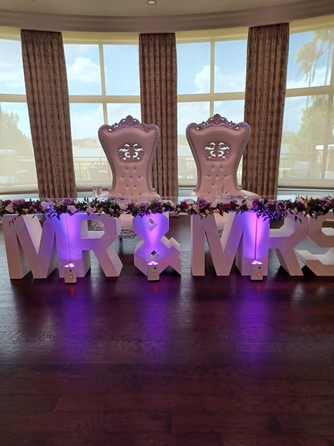 Sunset Linen and Decor event setup in Southwest Florida