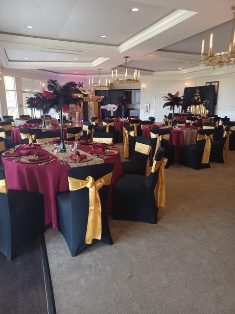 Sunset Linen and Decor event setup in Southwest Florida