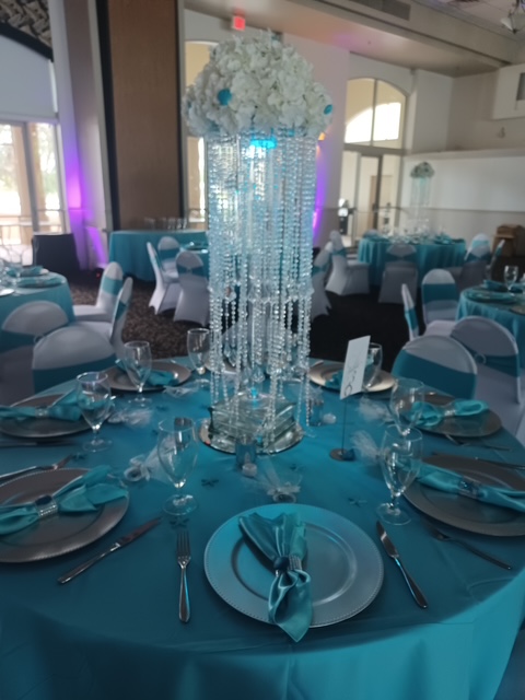 Sunset Linen and Decor event setup in Southwest Florida