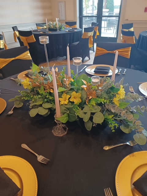 Sunset Linen and Decor event setup in Southwest Florida