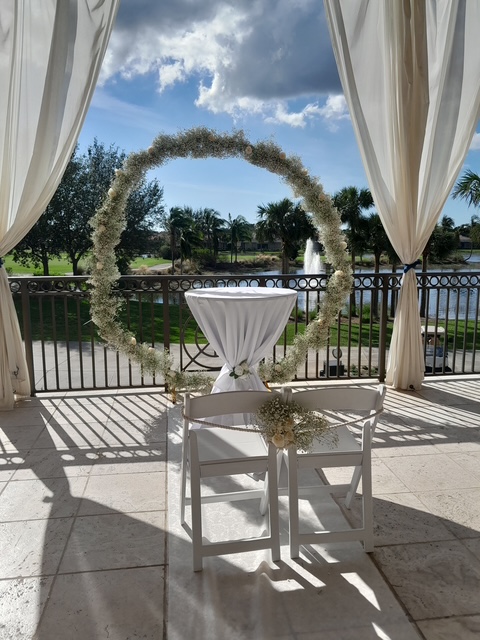 Sunset Linen and Decor event setup in Southwest Florida