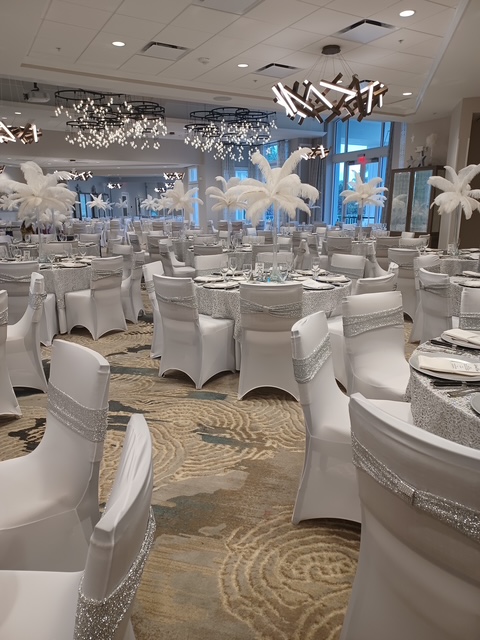 Sunset Linen and Decor event setup in Southwest Florida