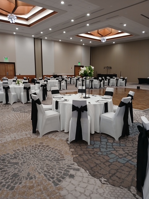 Sunset Linen and Decor event setup in Southwest Florida