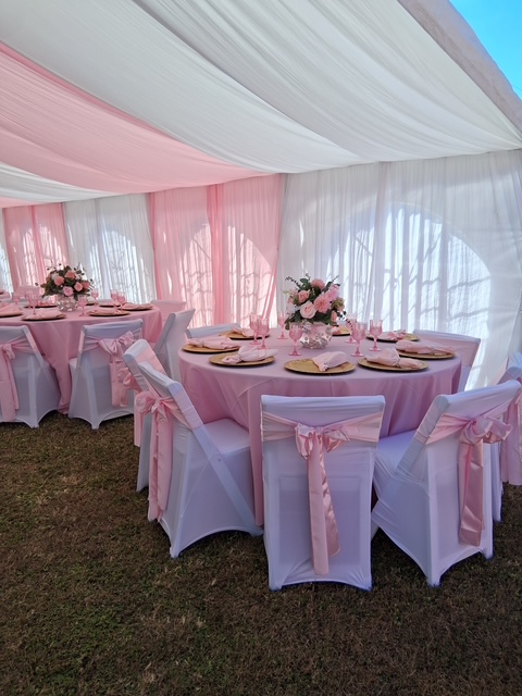 Sunset Linen and Decor event setup in Southwest Florida