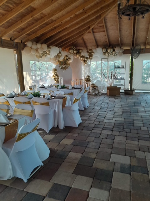 Sunset Linen and Decor event setup in Southwest Florida